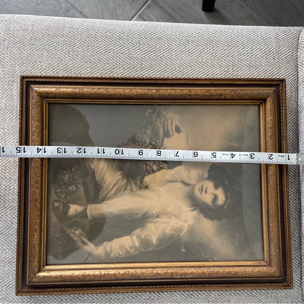 Vintage Print in Frame Henry Raeburn Boy with a rabbit art - Picture 2 of 7